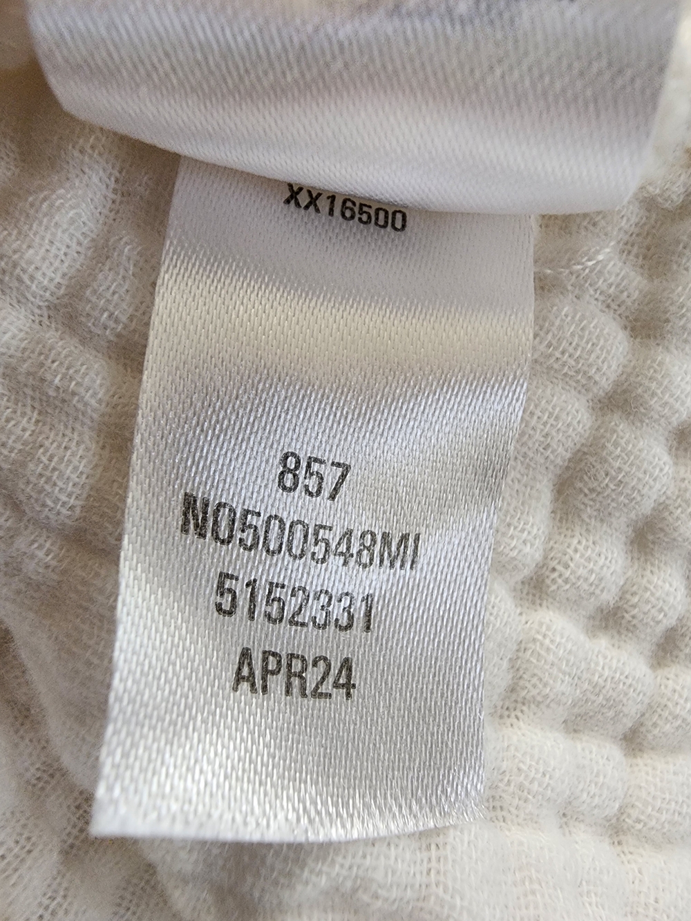 Nordstrom White Cotton Gauze Midi Bridal Coastal Dress Ruffle Back Size Large - Picture 12 of 12
